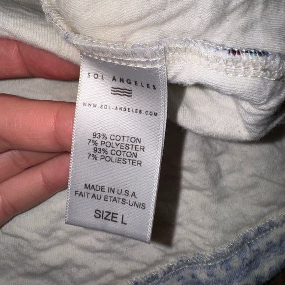 Anthropologie Sol Angeles Cotton Blend Tank Top Made in USA - Picture 4 of 4